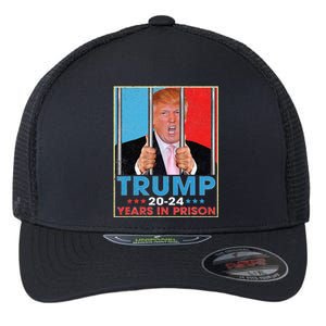 Trump 2024 Years In Prison Funny Anti Trump Flexfit Unipanel Trucker Cap