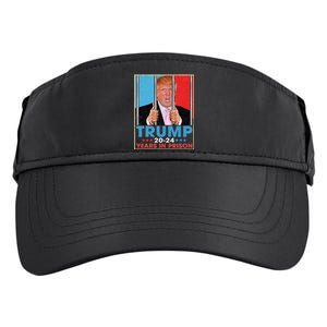 Trump 2024 Years In Prison Funny Anti Trump Adult Drive Performance Visor