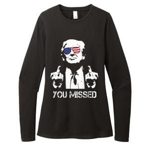 Trump 2024 You Missed Womens CVC Long Sleeve Shirt