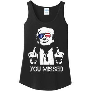 Trump 2024 You Missed Ladies Essential Tank