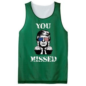 Trump 2024 You Missed Funny Donald Trump Mesh Reversible Basketball Jersey Tank