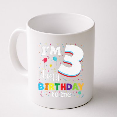 Three 3yr 3th Birthday Happy Birthday 3 Years Old Coffee Mug