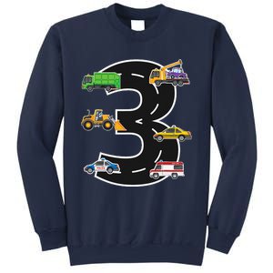 Three 3yr 3rd Birthday 3 Years Old 3 Birthday Decoration Sweatshirt