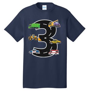 Three 3yr 3rd Birthday 3 Years Old 3 Birthday Decoration Tall T-Shirt