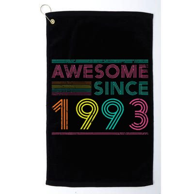 Turning 30 Birthday Decorations 30th BDay 1993 Birthday Love Platinum Collection Golf Towel