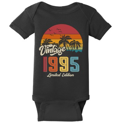 Tropical 30th Birthday Vintage 1995 Limited Edition Baby Bodysuit