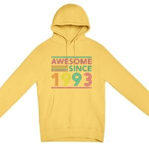 Turning 30 Birthday Decorations 30th BDay 1993 Birthday Premium Pullover Hoodie