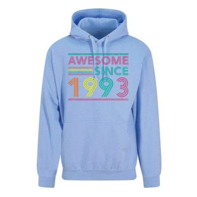 Turning 30 Birthday Decorations 30th BDay 1993 Birthday Unisex Surf Hoodie