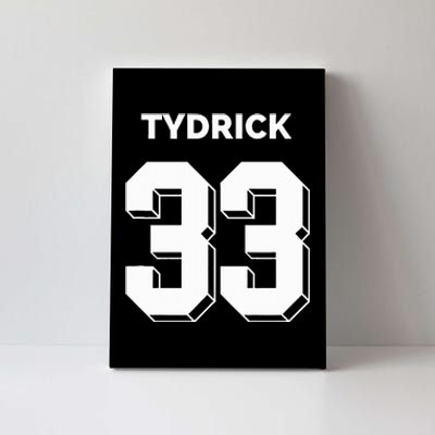 Tydrick 33 Football Sports Game Day Athletic Player Canvas