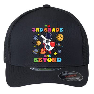 To 3rd Grade And Beyond Third Grade Astronaut Back To School Flexfit Unipanel Trucker Cap