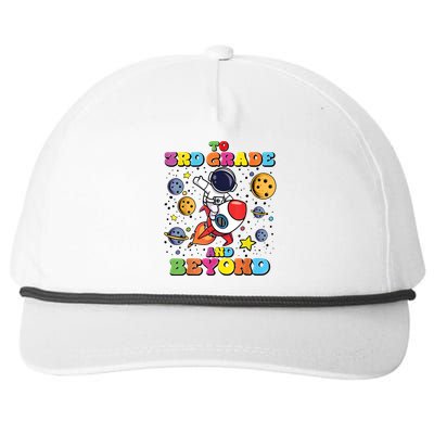 To 3rd Grade And Beyond Third Grade Astronaut Back To School Snapback Five-Panel Rope Hat