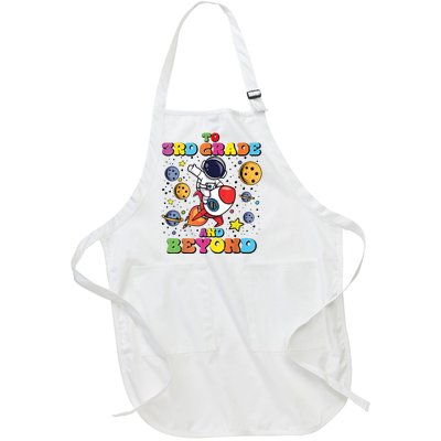 To 3rd Grade And Beyond Third Grade Astronaut Back To School Full-Length Apron With Pockets