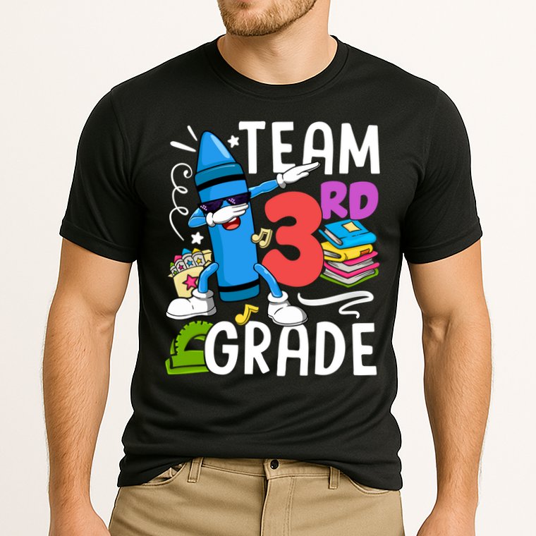 Team 3Rd Grade Cute Third Grade Teacher Gift Cooling Performance Crew T-Shirt