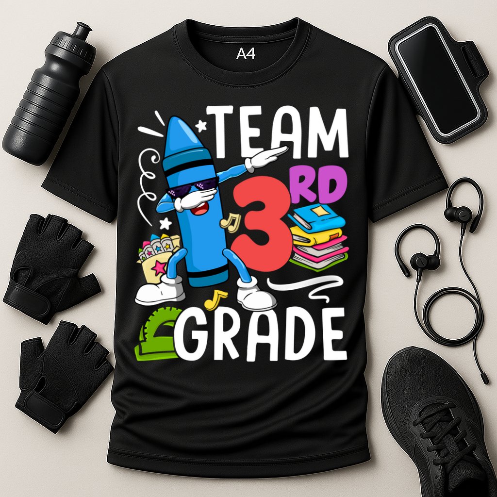 Team 3Rd Grade Cute Third Grade Teacher Gift Cooling Performance Crew T-Shirt