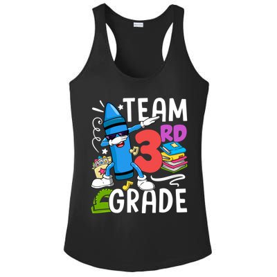 Team 3Rd Grade Cute Third Grade Teacher Gift Ladies PosiCharge Competitor Racerback Tank