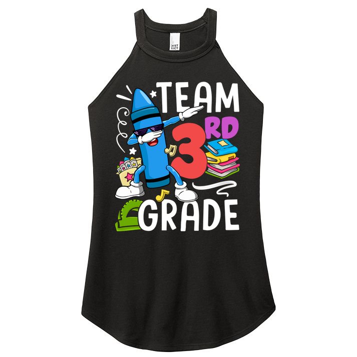 Team 3Rd Grade Cute Third Grade Teacher Gift Women's Perfect Tri Rocker Tank