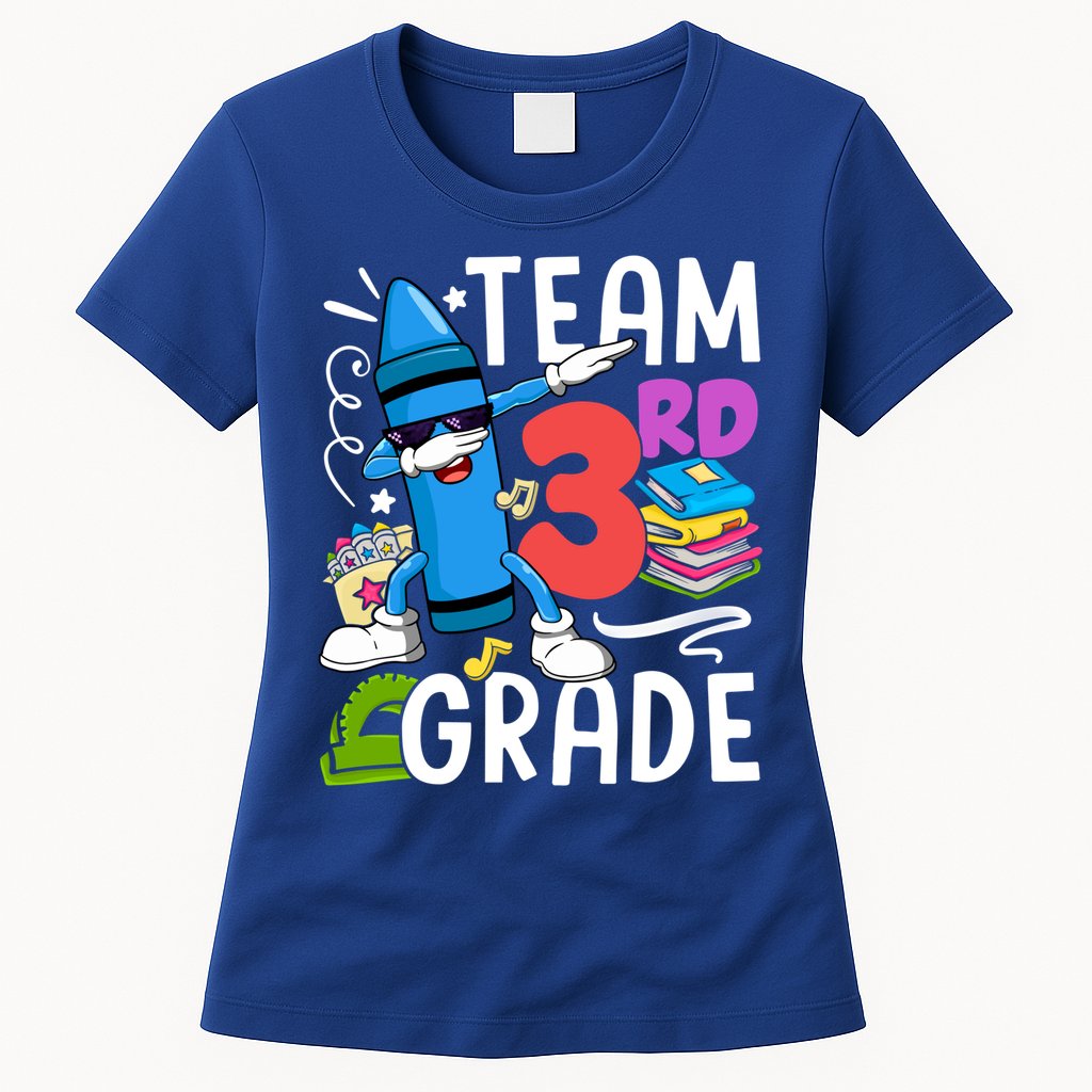 Team 3Rd Grade Cute Third Grade Teacher Gift Womens T-Shirt