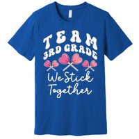 Team 3rd Grade We Stick Together Third Teacher Heart Sucker Gift Premium T-Shirt