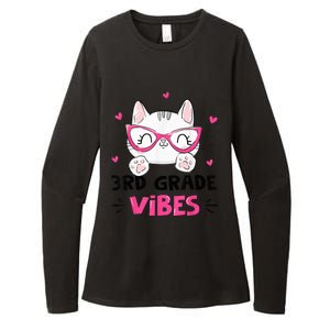 Third 3rd Grade Vibes Back to School Cute Cat Cute For Girls Womens CVC Long Sleeve Shirt