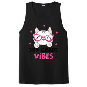 Third 3rd Grade Vibes Back to School Cute Cat Cute For Girls PosiCharge Competitor Tank