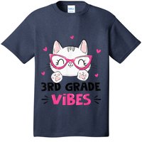 Third 3rd Grade Vibes Back to School Cute Cat Cute For Girls T-Shirt