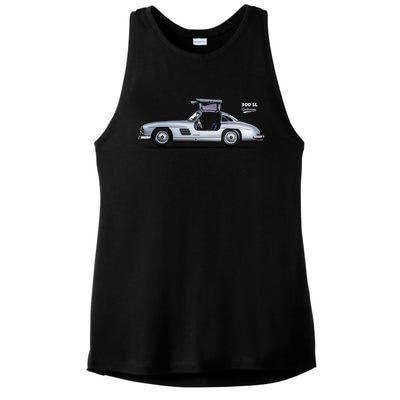 The 300 Sl Gullwing Ladies PosiCharge Tri-Blend Wicking Tank