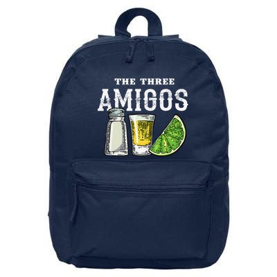 The 3 Three Amigos Tequila Shot Glass Cinco De Mayo 16 in Basic Backpack