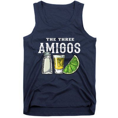 The 3 Three Amigos Tequila Shot Glass Cinco De Mayo Tank Top