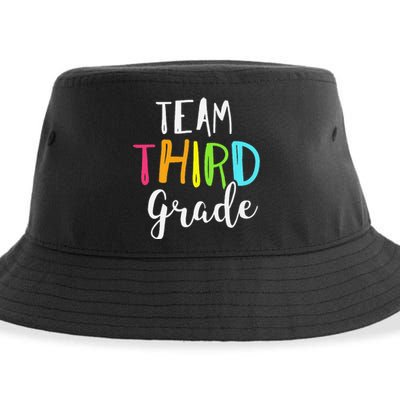 Team 3rd Third Grade Teacher Back To School Sustainable Bucket Hat