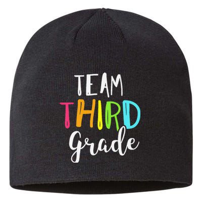 Team 3rd Third Grade Teacher Back To School Sustainable Beanie