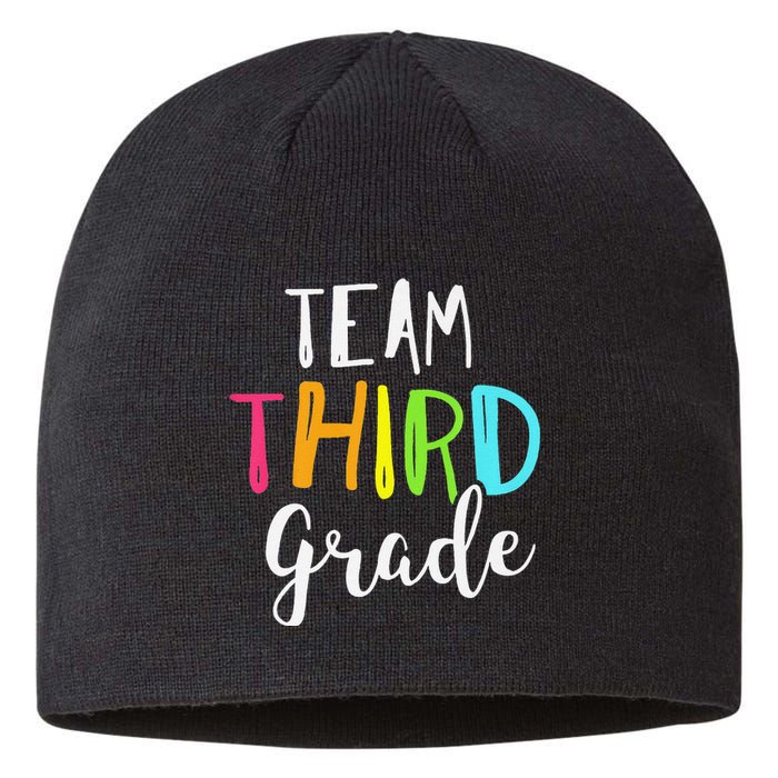 Team 3rd Third Grade Teacher Back To School Sustainable Beanie