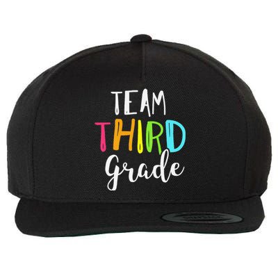 Team 3rd Third Grade Teacher Back To School Wool Snapback Cap