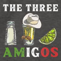 The 3 Three Amigos Funny Salt Tequila & Lime Fiesta Vector Backpack