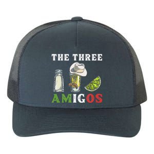 The 3 Three Amigos Funny Salt Tequila & Lime Fiesta Yupoong Adult 5-Panel Trucker Hat