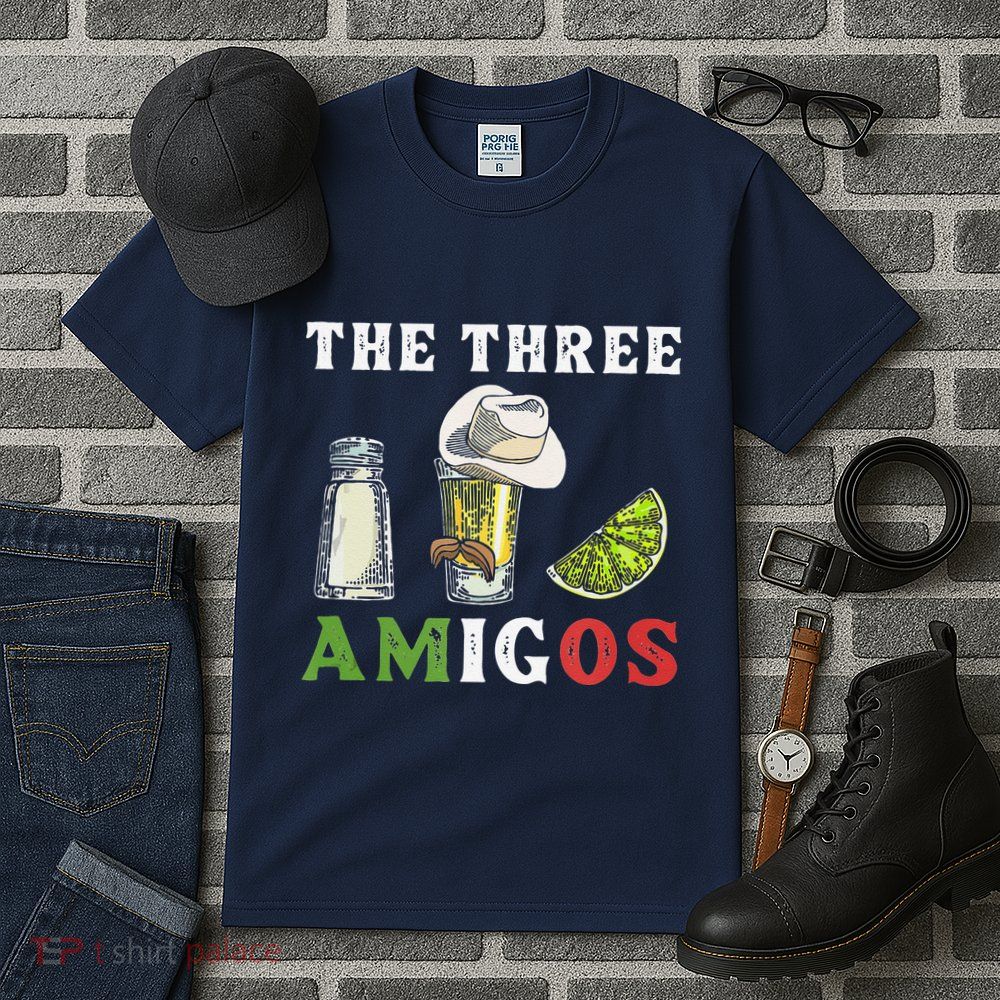 The 3 Three Amigos Funny Salt Tequila & Lime Fiesta Tall T-Shirt