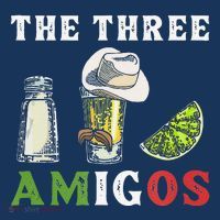 The 3 Three Amigos Funny Salt Tequila & Lime Fiesta Tall T-Shirt