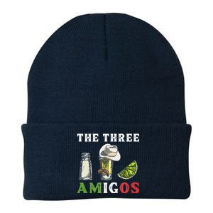 The 3 Three Amigos Funny Salt Tequila & Lime Fiesta Knit Cap Winter Beanie