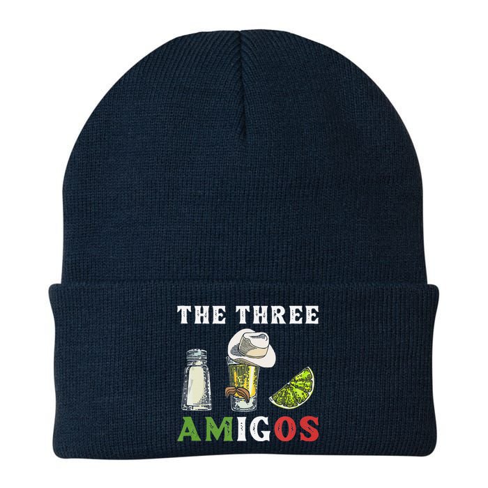 The 3 Three Amigos Funny Salt Tequila & Lime Fiesta Knit Cap Winter Beanie