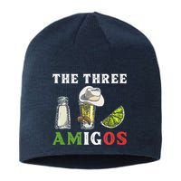 The 3 Three Amigos Funny Salt Tequila & Lime Fiesta Sustainable Beanie