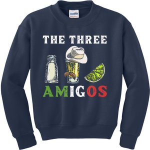 The 3 Three Amigos Funny Salt Tequila & Lime Fiesta Kids Sweatshirt