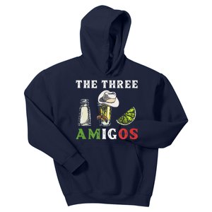 The 3 Three Amigos Funny Salt Tequila & Lime Fiesta Kids Hoodie