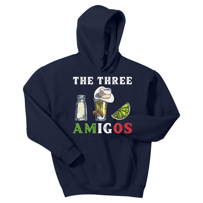 The 3 Three Amigos Funny Salt Tequila & Lime Fiesta Kids Hoodie