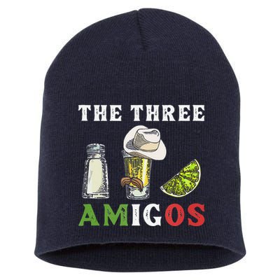 The 3 Three Amigos Funny Salt Tequila & Lime Fiesta Short Acrylic Beanie