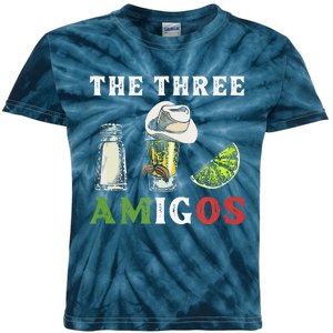 The 3 Three Amigos Funny Salt Tequila & Lime Fiesta Kids Tie-Dye T-Shirt