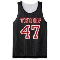 Trump 47 2024 Election Republican Conservative Mesh Reversible Basketball Jersey Tank