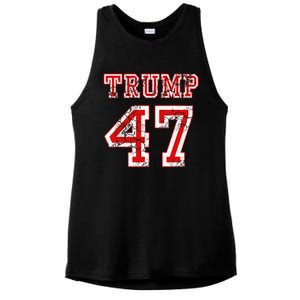 Trump 47 2024 Election Republican Conservative Wo Ladies PosiCharge Tri-Blend Wicking Tank