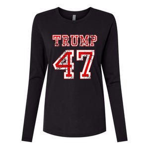 Trump 47 2024 Election Republican Conservative Wo Womens Cotton Relaxed Long Sleeve T-Shirt