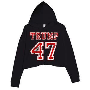 Trump 47 2024 Election Republican Conservative Wo Crop Fleece Hoodie