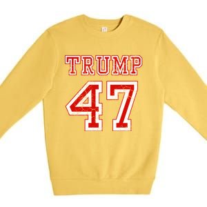 Trump 47 2024 Election Republican Conservative Premium Crewneck Sweatshirt