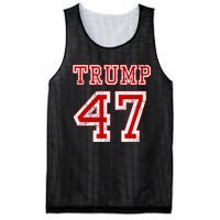 Trump 47 2024 Election Republican Conservative Mesh Reversible Basketball Jersey Tank